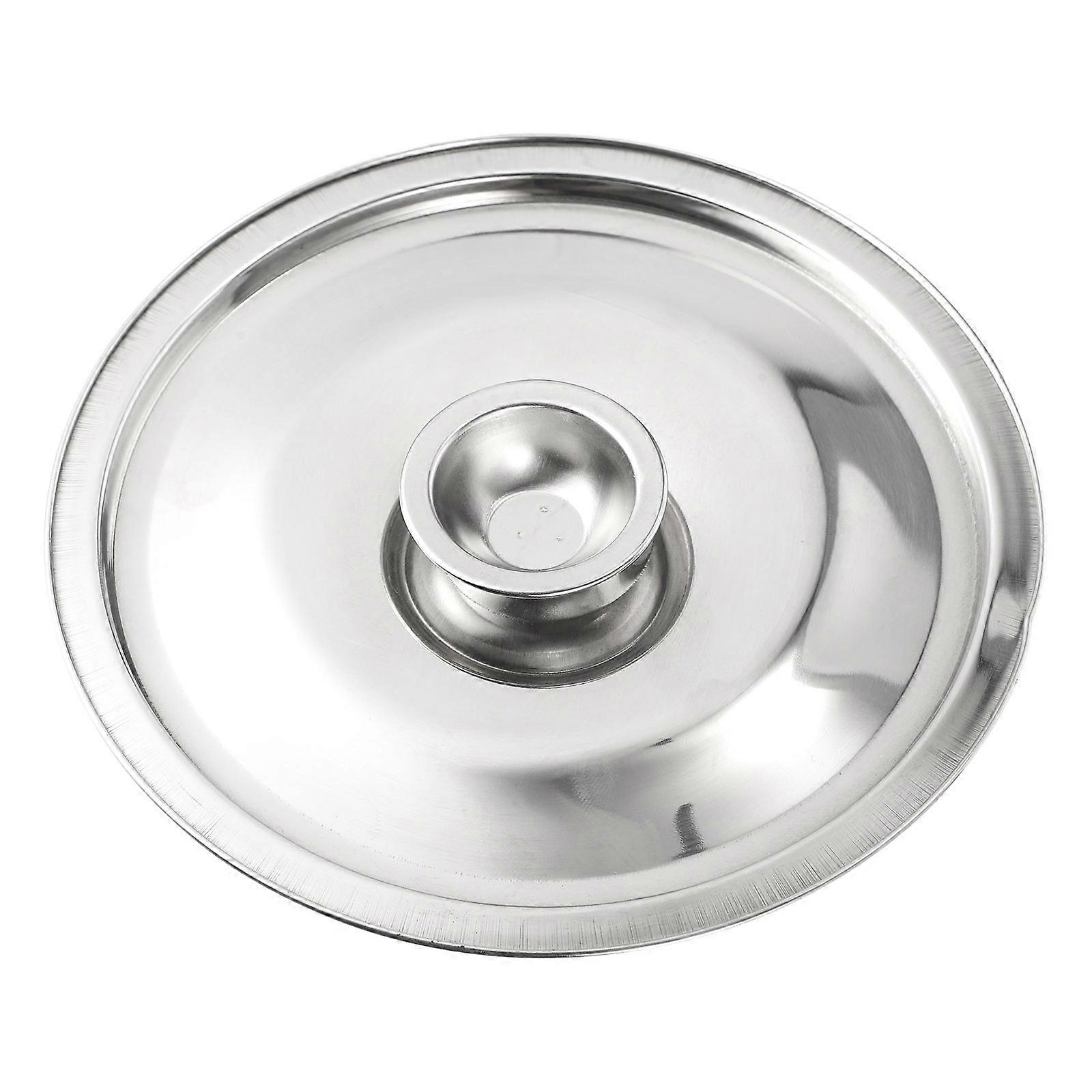 Lid For Cooking Pan In Silver Simple Design Cooking And Kitchen Use 16cm Diameter Round Moisture-Proof 1Pack