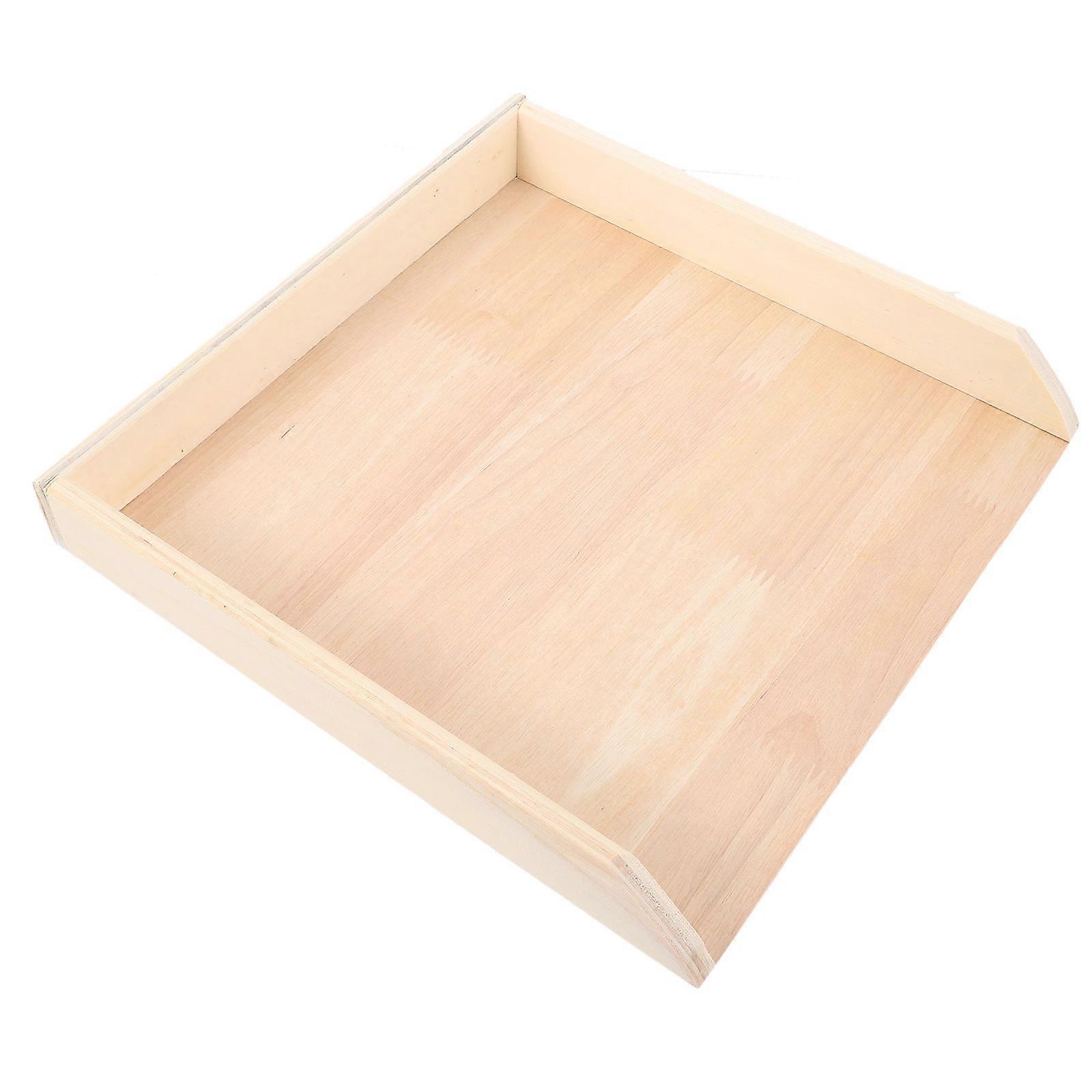 Freezer Storage Box 3Pcs Rectangular Food Preservation Tray For Household Users Beige Quick Freezing