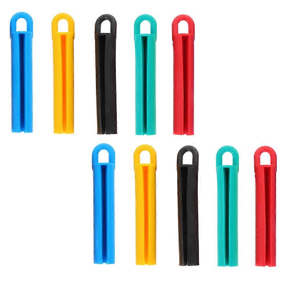 10Pcs Billiard Cue Hangers Wall Mountable Billiards Pole Storage Holders Assorted Color Practical Design Protect Billiard Club Head