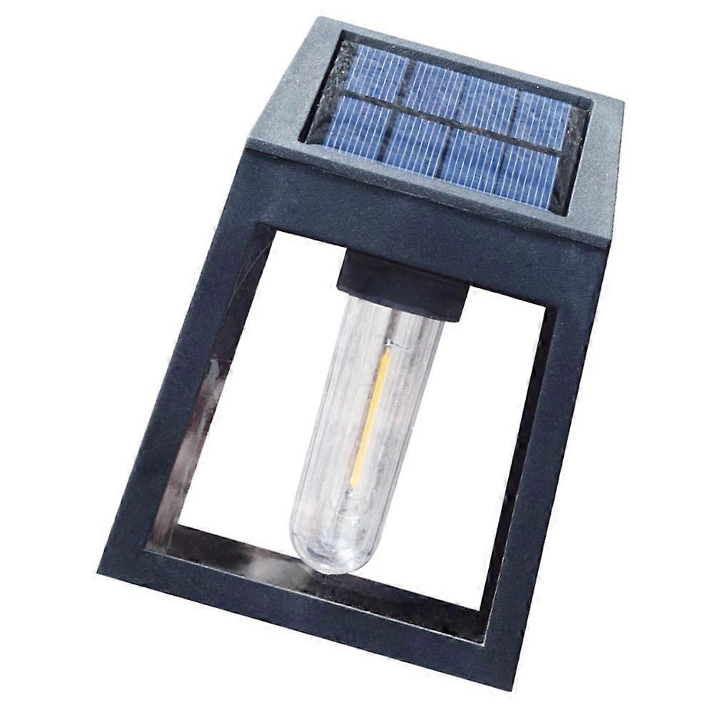 Waterproof Solar Light Designed For Courtyards And Viewing Platforms In Black Color With Automatic Charging Functionality And 2Pcs
