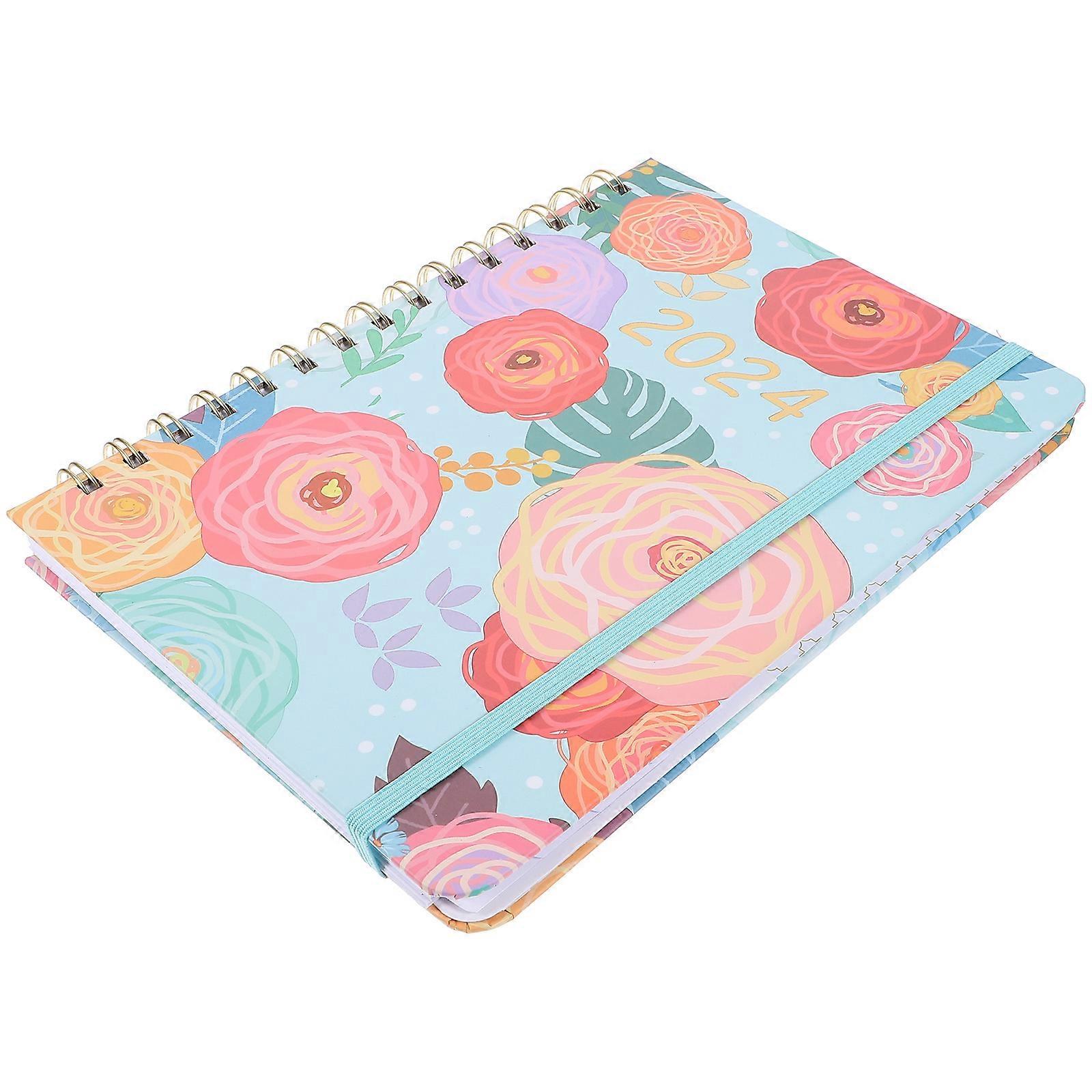 Rectangular Multi-Function Note Book Planner 2024 Office Accessory 21.50X15.50X1.30CM Organize Tasks 2Pcs