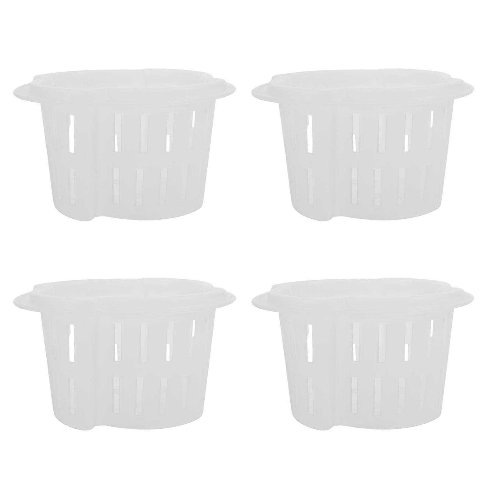 Breathable Plastic Plant Pots for Root Control Hydroponic Use 16Pcs