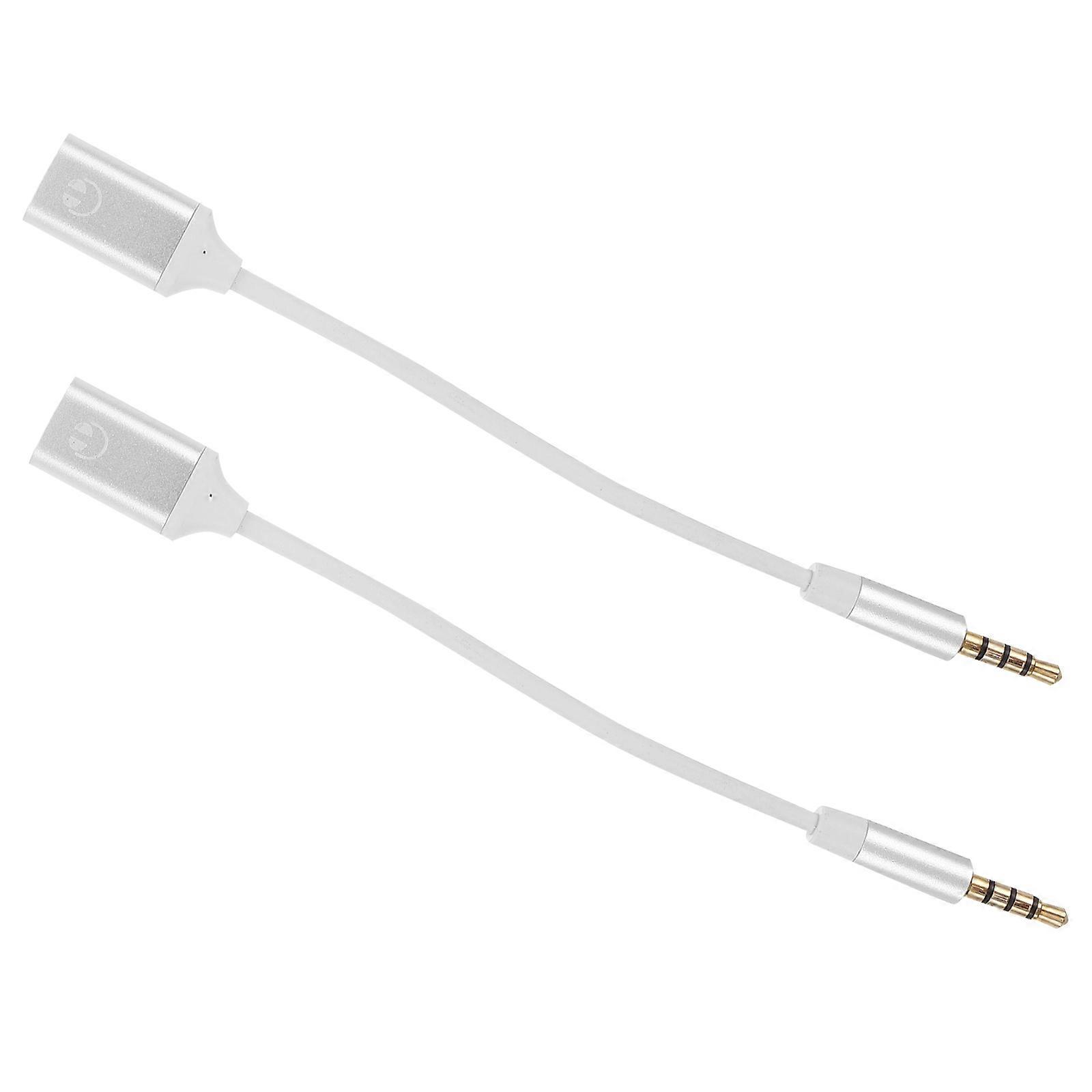 USB C to Audio Adaptor for Crystal Clear Sound 10Pcs Silver Headphone Connector
