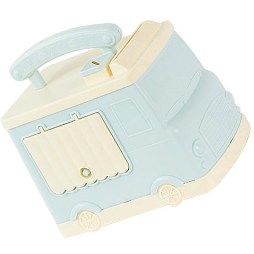 Sky-Blue Cartoon Car Piggy Bank for Storage 3Pcs Decorative Saving Pot
