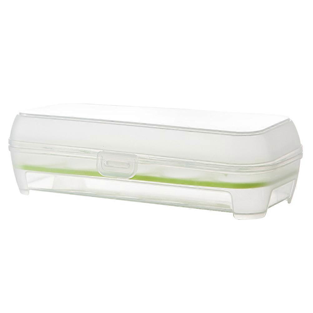 Egg Holder Plastic Storage Container for Refrigerator 15 Grid Green