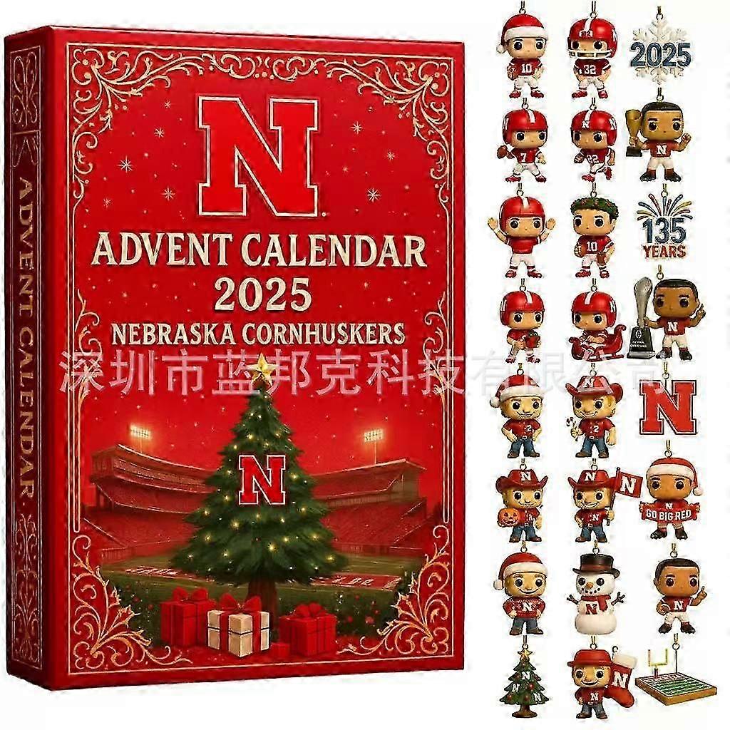 Nebraska Cornhuskers Advent Calendar 2025 Christmas Calendar Blind Box