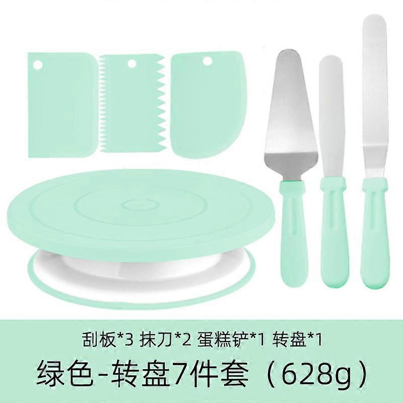 7-piece cake turntable set cake shovel spatula baking utensils scraper baking set 1