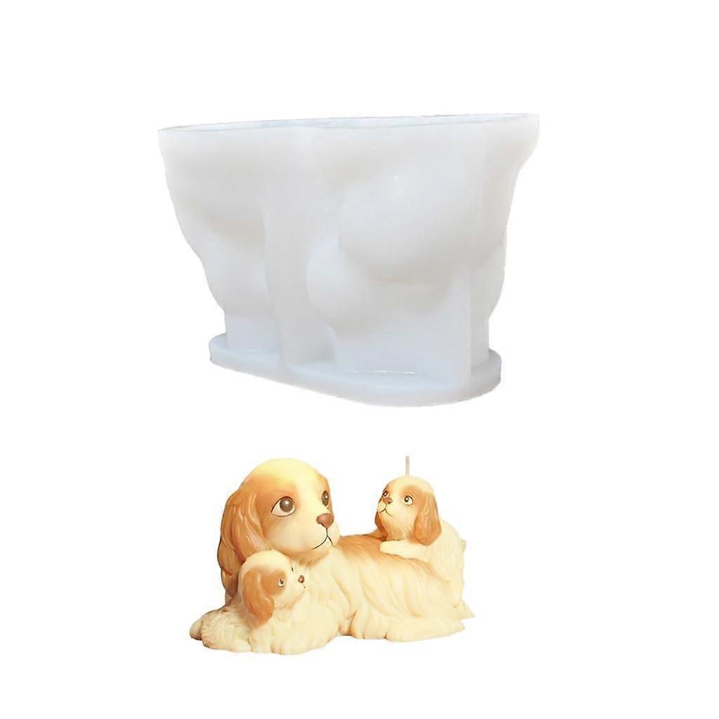 Easy Release Home Decors Candle Mold Cats And Dogs Resin Ornament Mold Silicone For Candles And Decor Model A10c11
