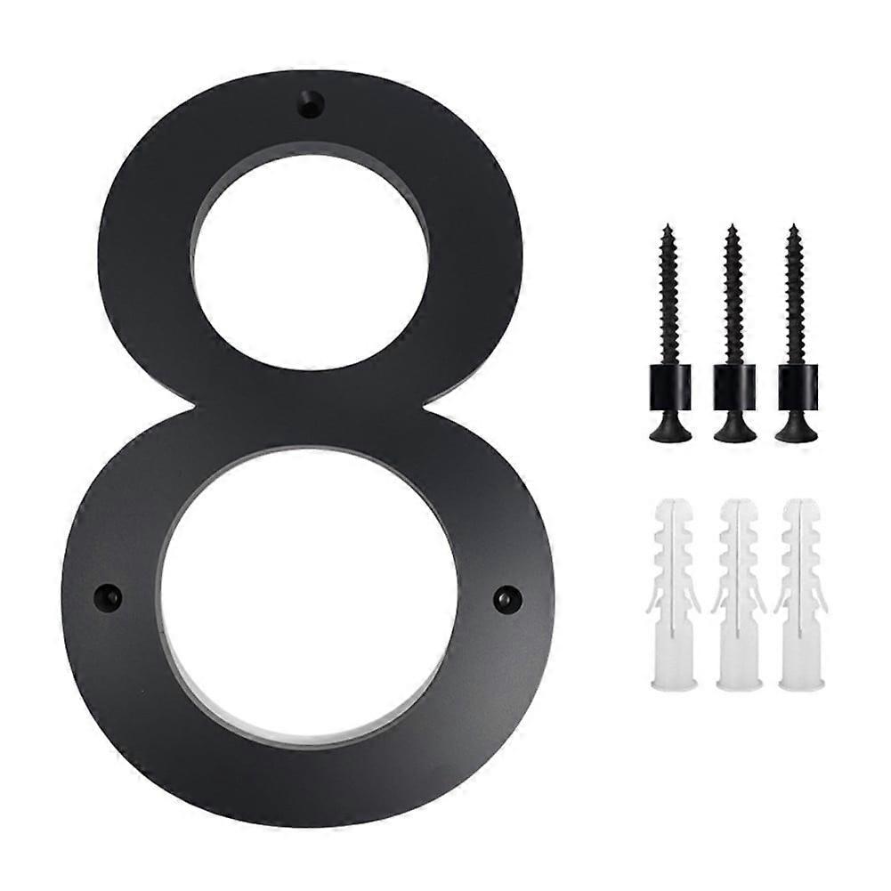 10inch Modern Floating House Numbers Large Black Shadow Home Address Garage Gate
