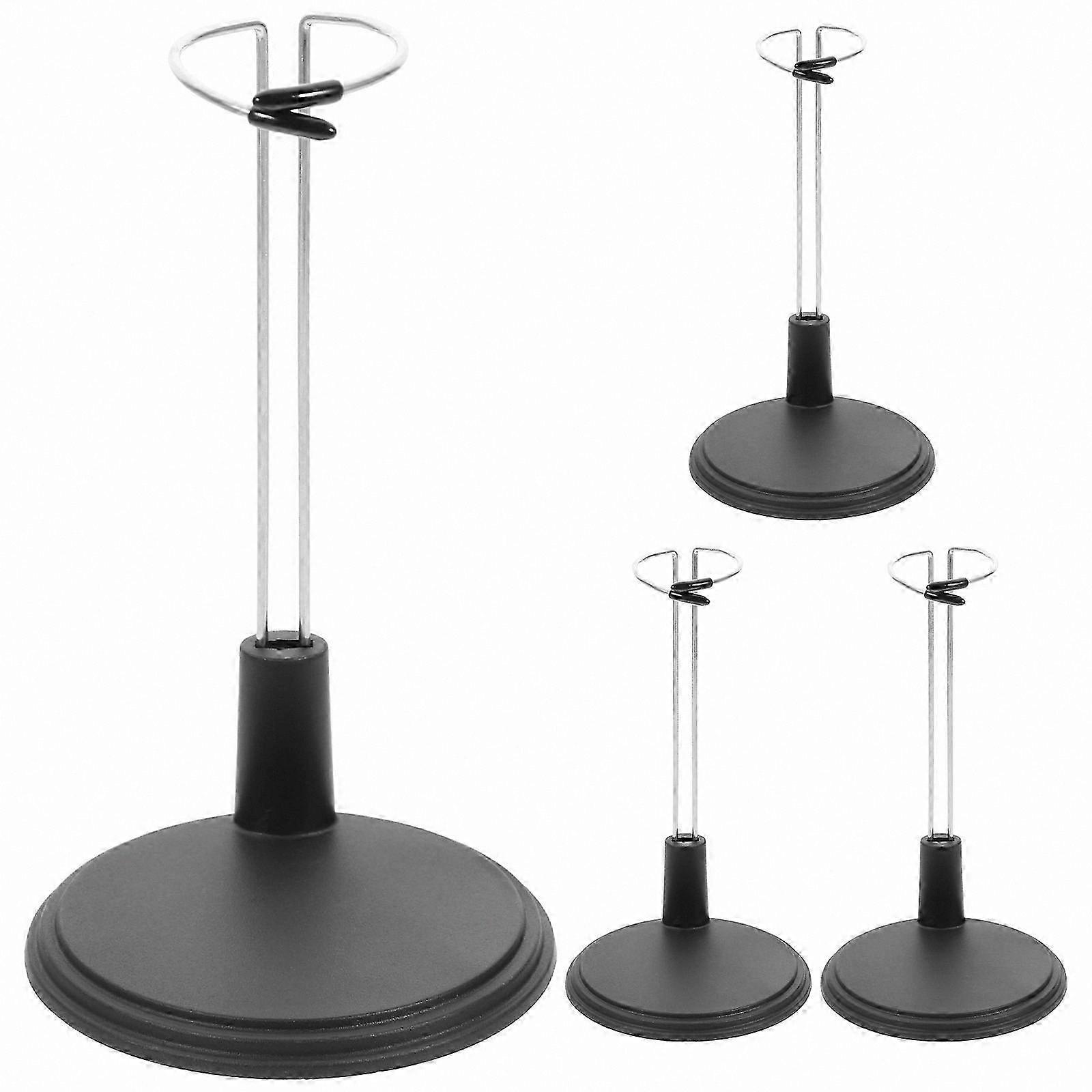 4-Pack Adjustable Doll Stand for Height Display Support Bracket Collection Organization Home Decor Accessory Storage Solution