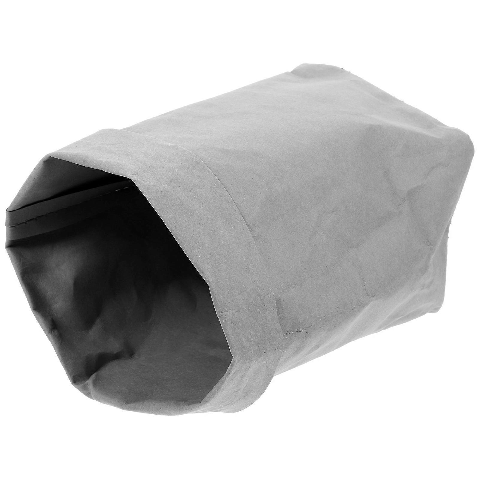 Washable Kraft Paper Bag 2Pcs Rectangular Grey Gift Packaging Storage