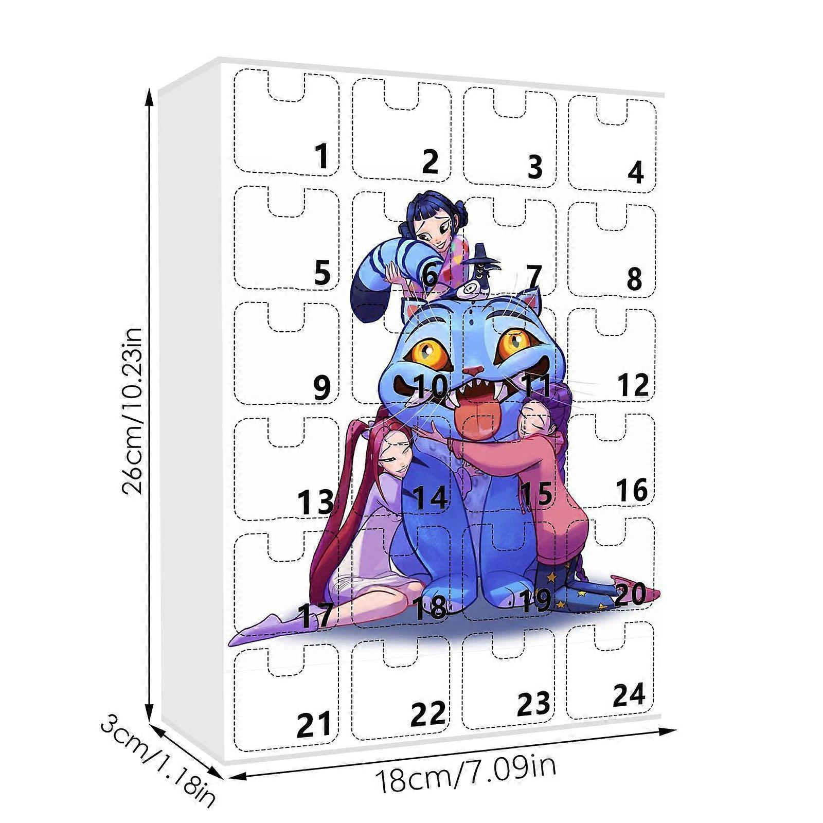 Advent Calendar 2025, Keychain Countdown Calendar with 24 Keychain Toys Gifts,