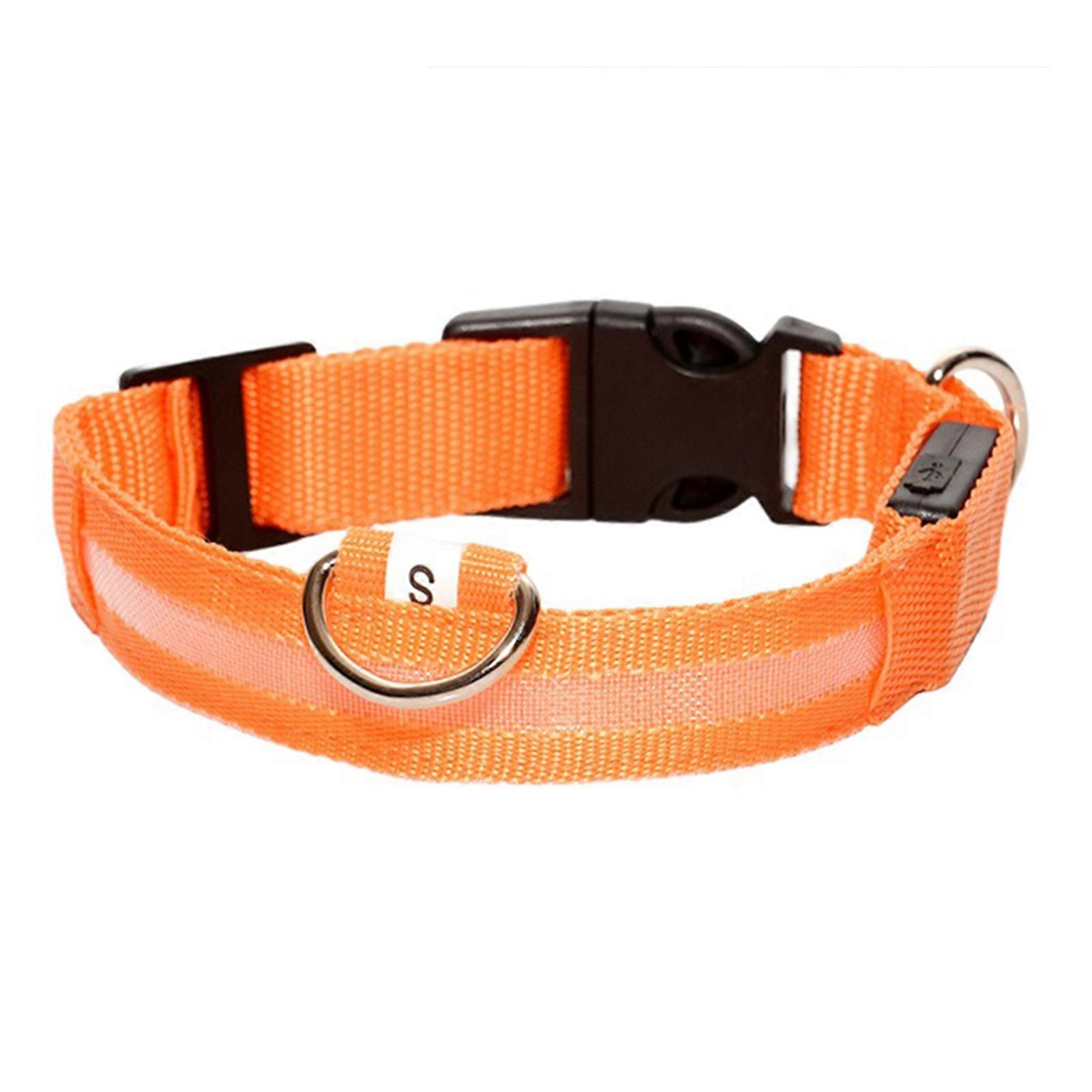 USB Rechargeable LED Dog Collar Waterproof, Adjustable, 3 Light Modes for Night Walks & Outdoor Adventures, Visible for Small to Large Pets