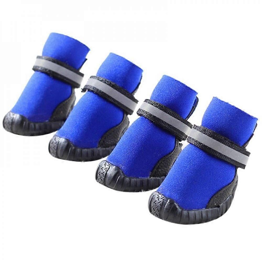 Patgoal Měkké látkové psí boty Zimní nepromokavé psí botičky Otevírací se zipy Chráněné před ledem a sněhem S Robustní Protiskluzovou Podrážkou