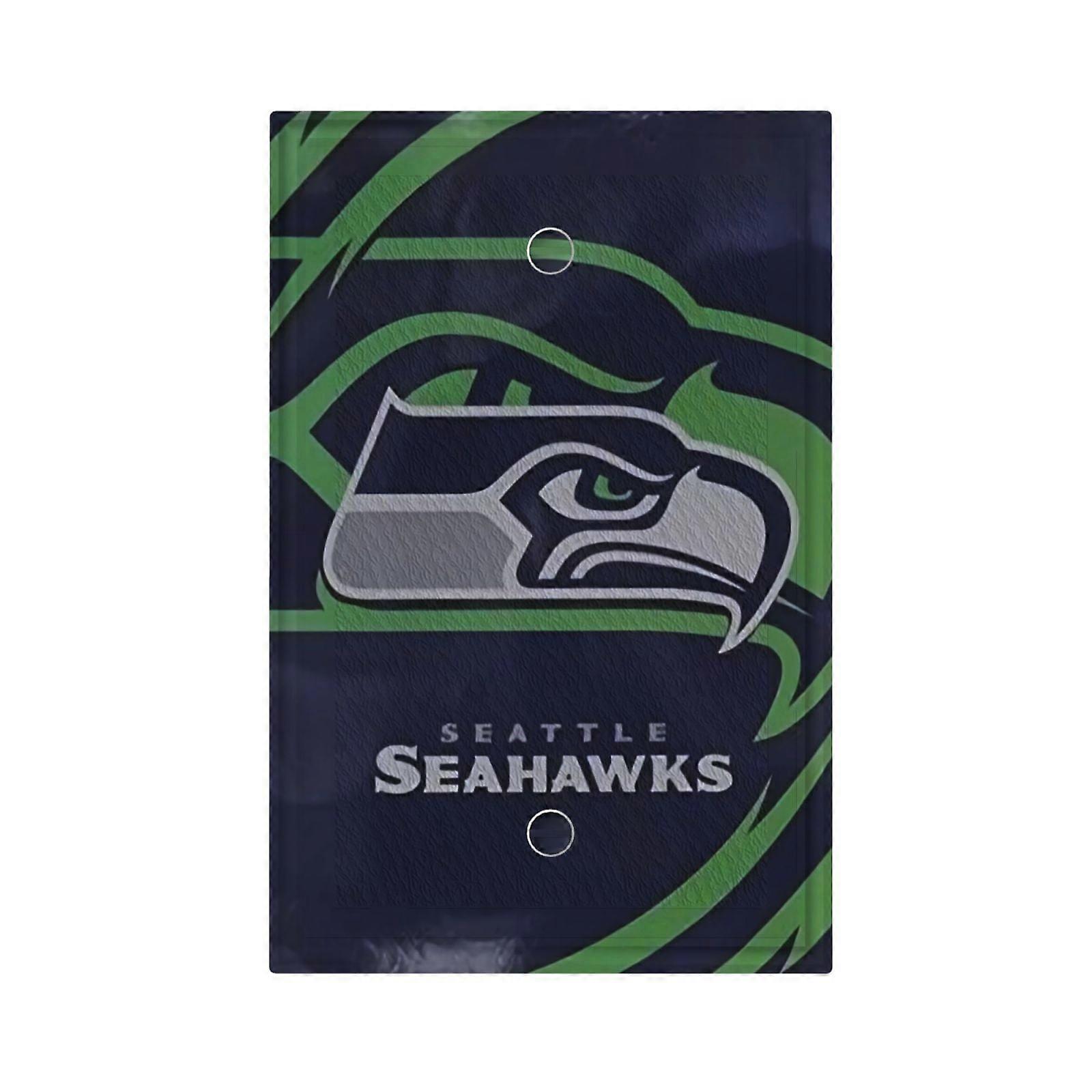 Seahawks Switching Lights Single Leather Roman Frame Switch Panel Wall Panel Single Double/Pull Light Switch