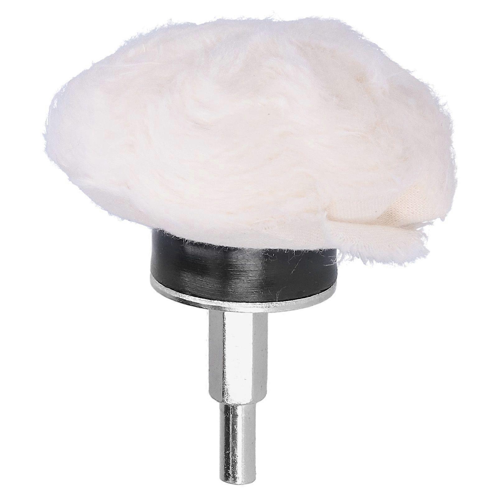 White Cloth Polishing Wheel Mushroom Type with Handle Cotton Polished Grinding Tools50mm