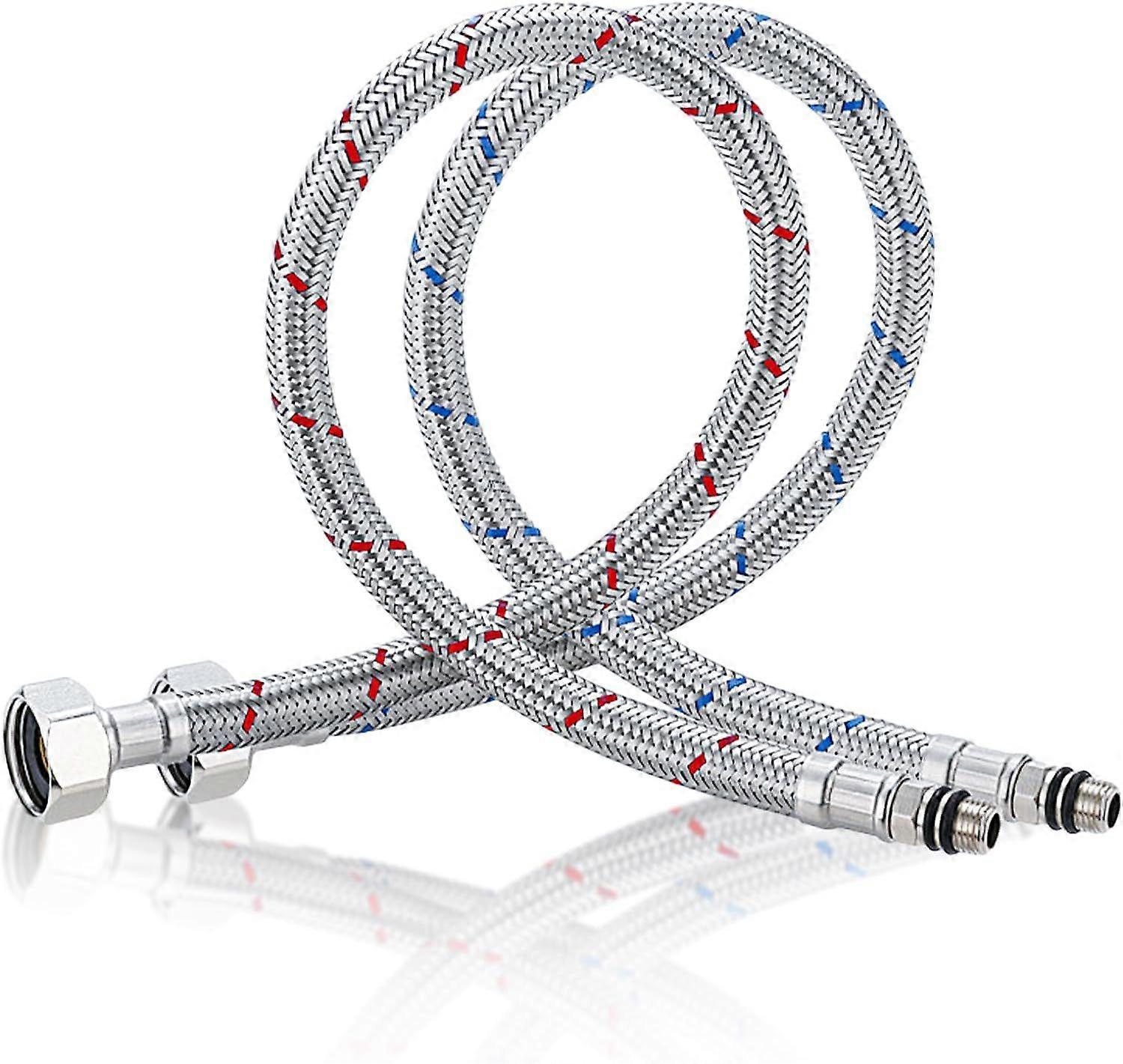 ZK-G3/8 - M10-60CM Hose Connection Hose Fitting Extended Armored Hose Connection Hose For Faucets