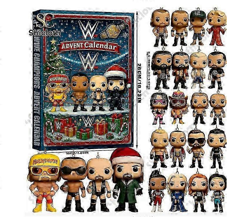 WWE Champion Advent Urlaub Blind Box Weihnachtsbaumschmuck Acryl Anhänger