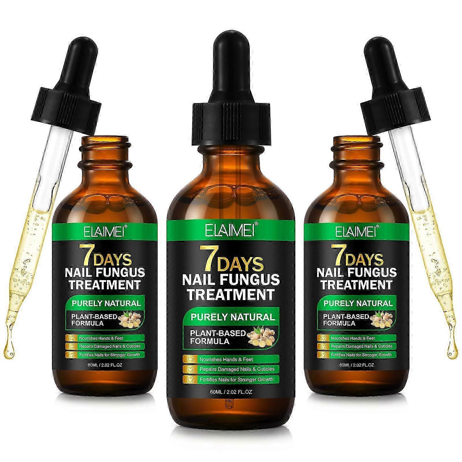 1/2 / 3pcs Tratamento de fungos nas unhas, Tratamento de fungos nas unhas de gengibre, Cuidados com o óleo de cuidados com as cutículas das unhas dos pés, Tratamento de unhas fúngicas, Tratamento de fungos nas unhas de 7 dias