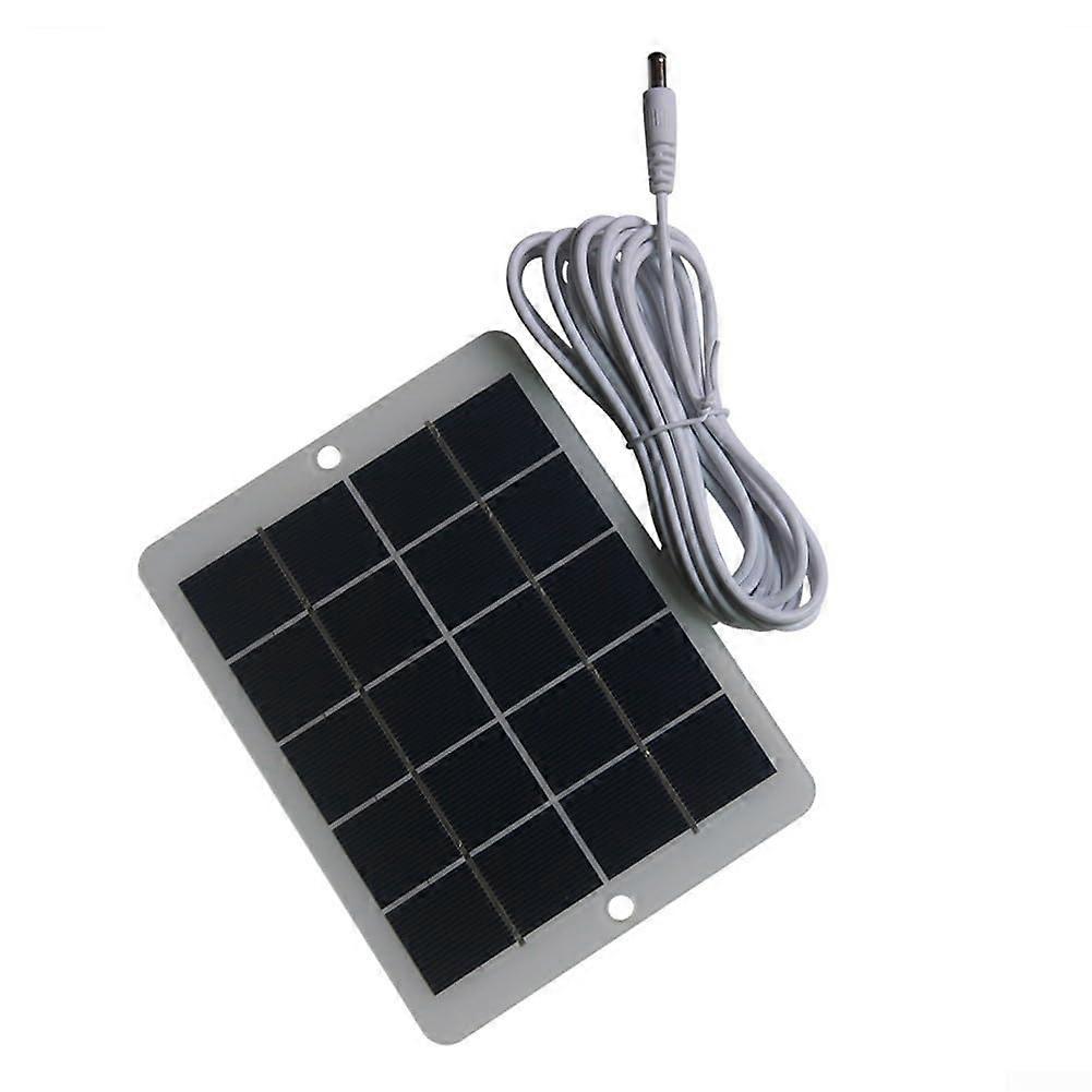 6W5V Solar Charging Panel For Outdoor Camera Security Monitoring DC5521 Connector 5V Output