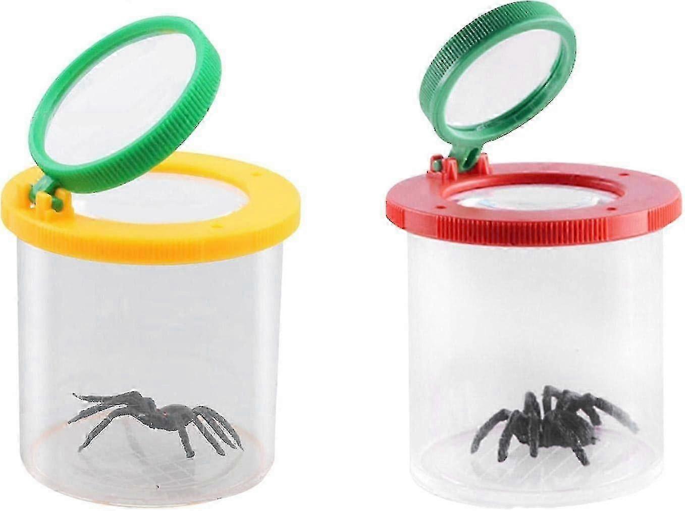 Bugs Catcher For Kids With A Spider Toy Bugs Magnifier Insect Magnifying Jar Backyard Explorer Collecting Science Kit For Childrendi Man Jia And Kids