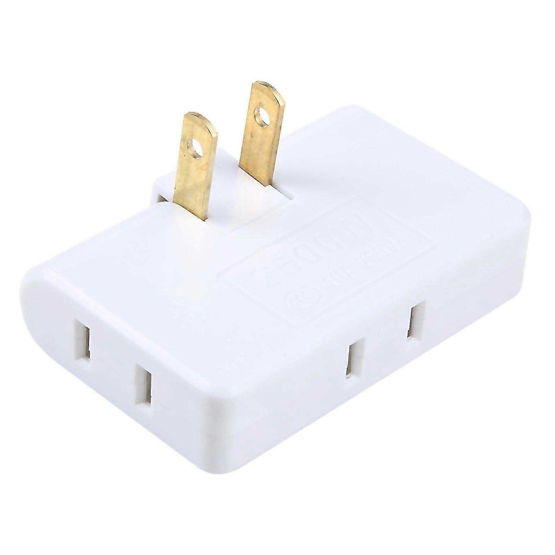 For 1 To 3 15a 180 Degrees Rotation Extension Multi Plug Mini Slim Wireless Outlet Socket Us Plug Ac