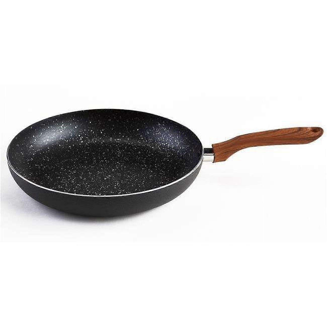 12 in. Stone Speckled Non-Stick Fry Pan, Black