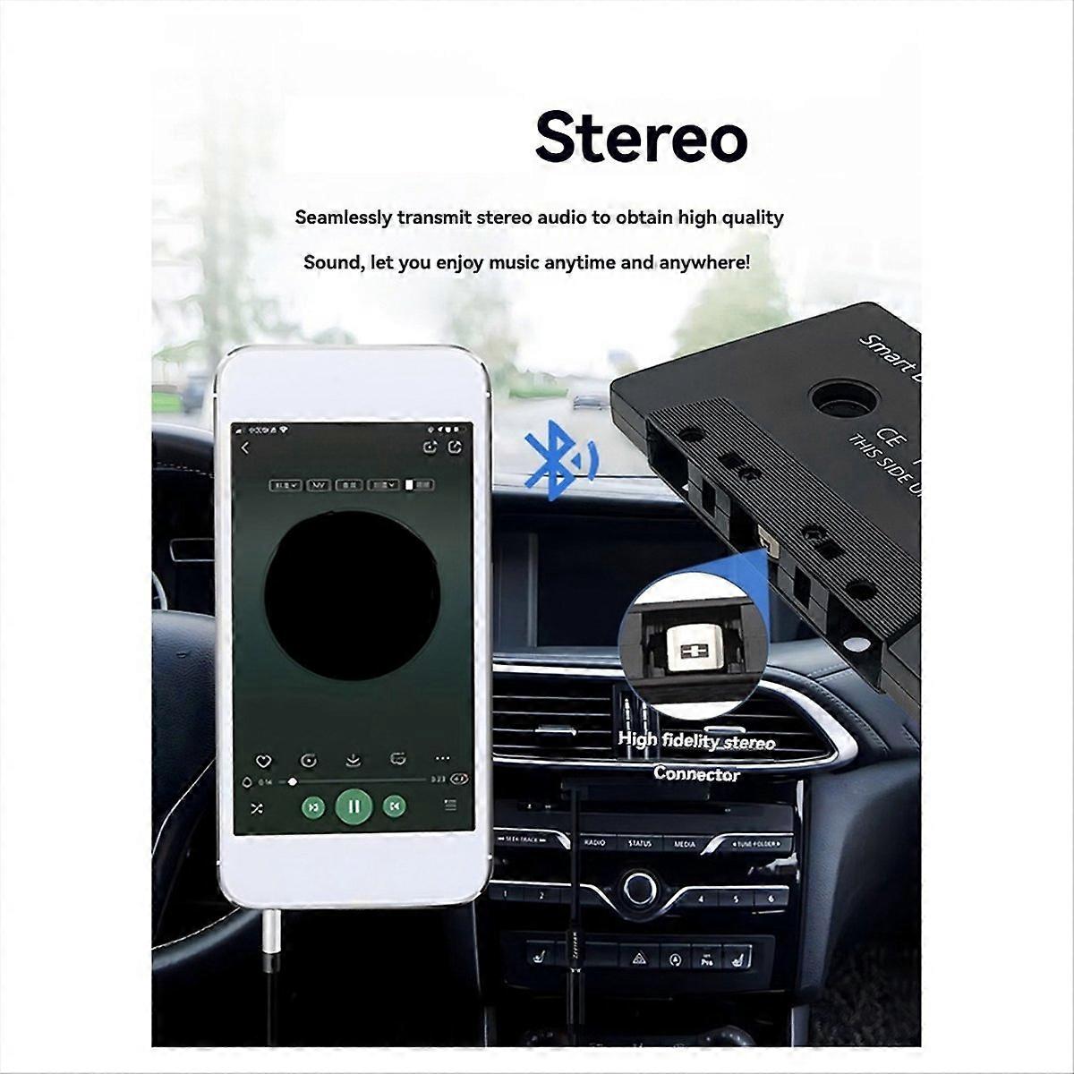 Cassette Adapter Bluetooth Cassette Adapter with Cassette APP Player