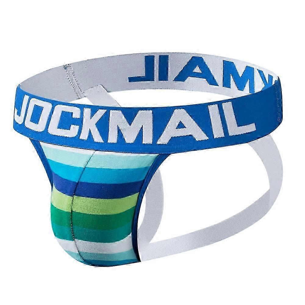 Männer Unterwäsche Slip Unterhose Regenbogen Streifen Schwul Herren Jockstrap Bikini Slip Herren Tanga String T