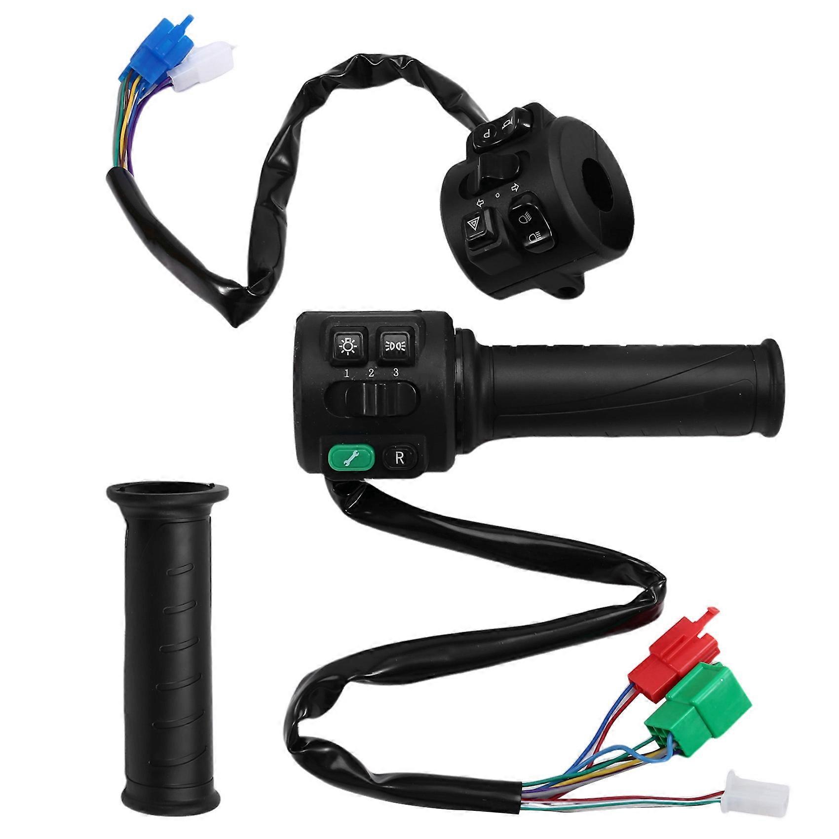 2X T08 Hall Type 48v 60v 72v with Three Speed Parking Reverse Comb Function Twist Throttle