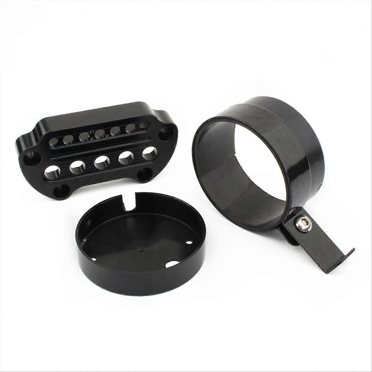 Side Mount Speedometer Relocation Bracket with Handlebar Clamps Kit