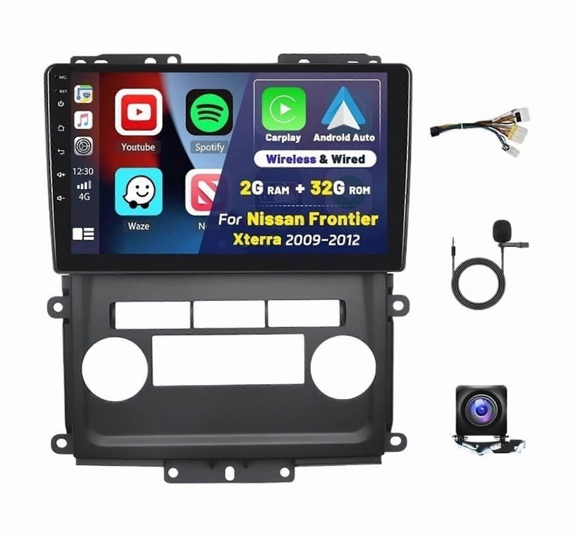 Stereo Radio for Nissan Frontier Xterra 2009-2012 Android Carplay GPS 2+32G