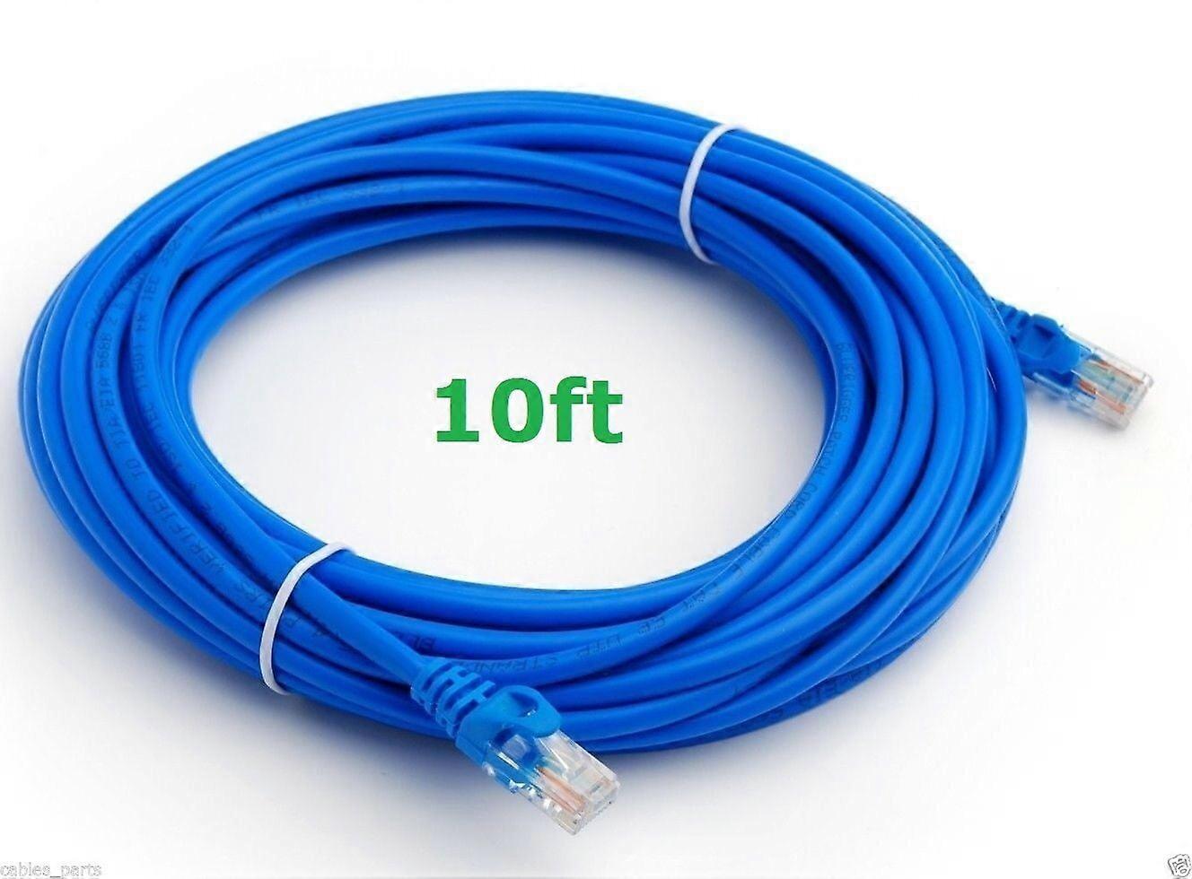 CAT5 CAT5 RJ45 Ethernet LAN Network Patch Cable For PS XBox Internet Router Blue