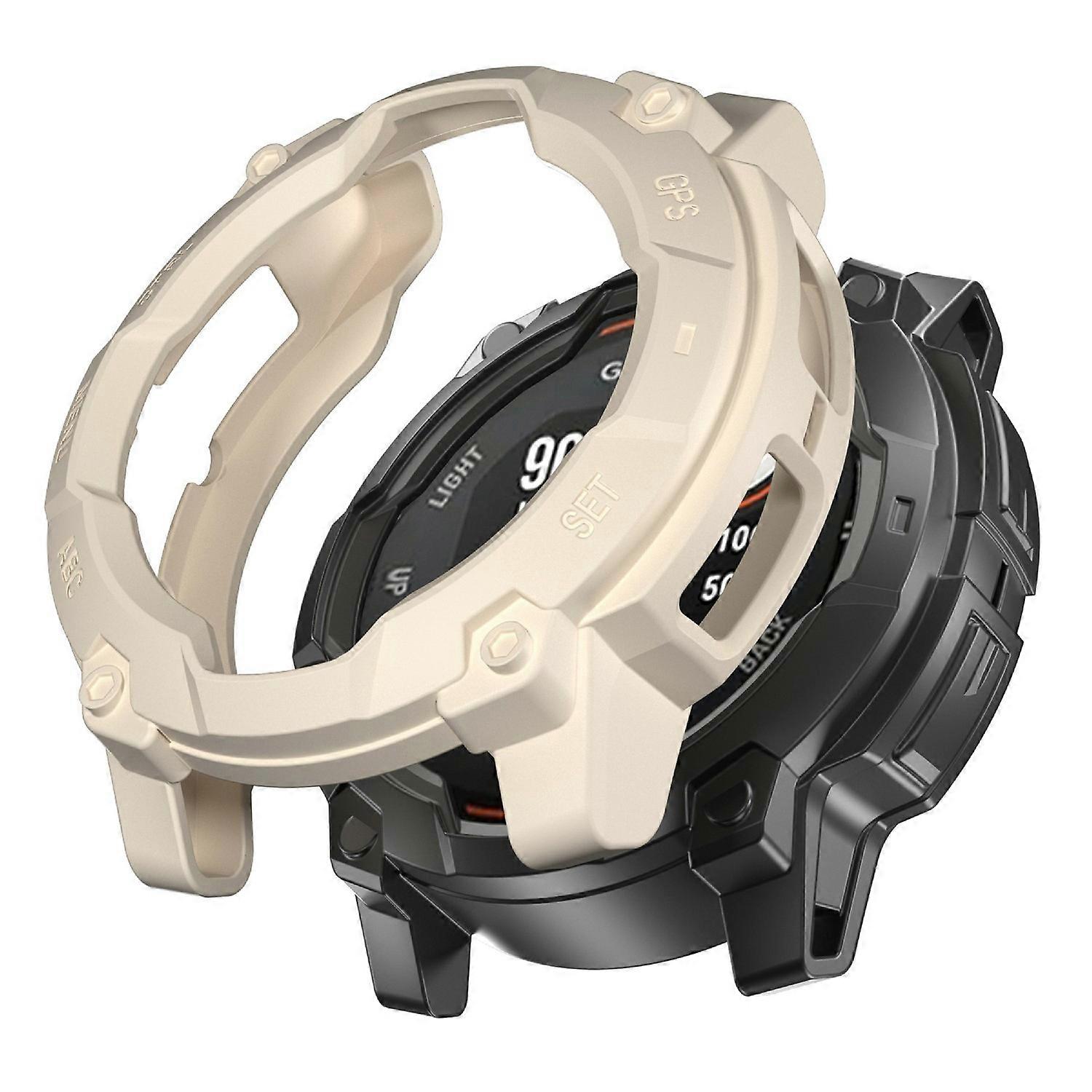 For Garmin Instinct 3 Solar 45mm Protective Case Rugged Armor TPU Shell Watch Cover