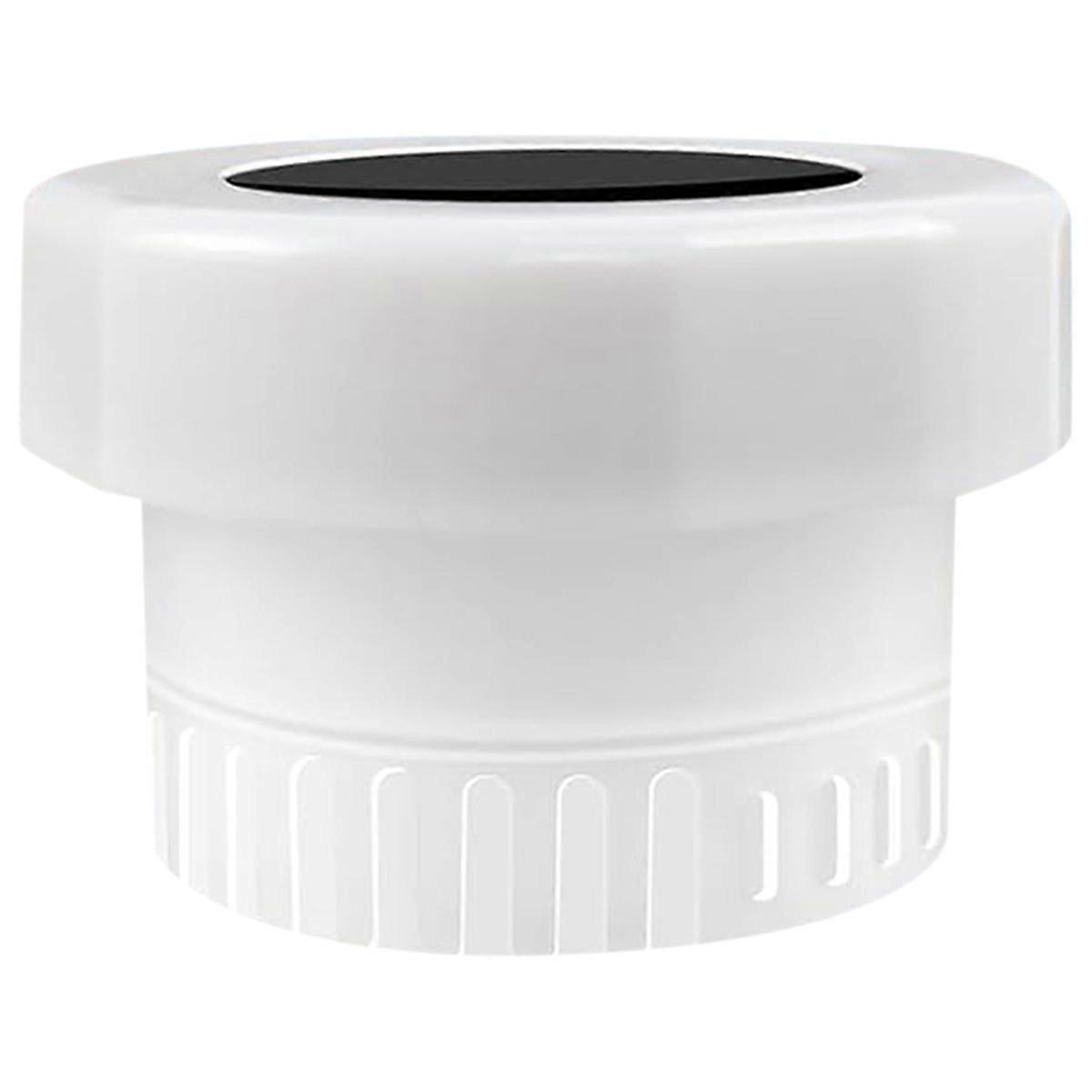 Solar Powered Floating Chlorine Dispenser with Colorful Light Pool Floating Chlorinator for Up to 3 Inch Tablets