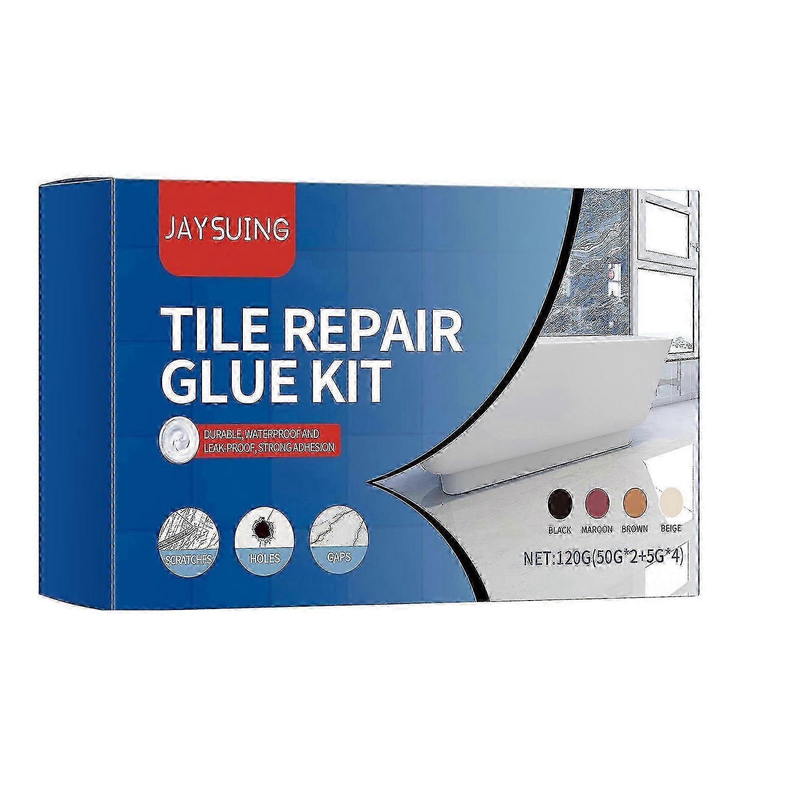 Tile Repair Glue Kit Fix Cracks Scratches Easy Use