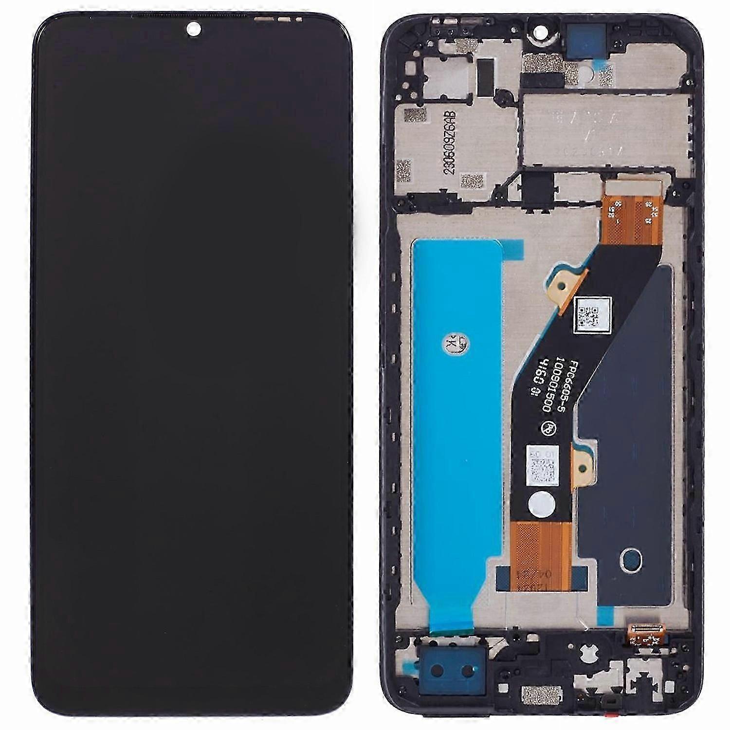 For TECNO Spark Go 2023 4G BF7 Grade C LCD Screen and Digitizer Assembly Frame Replacement Part (Wit