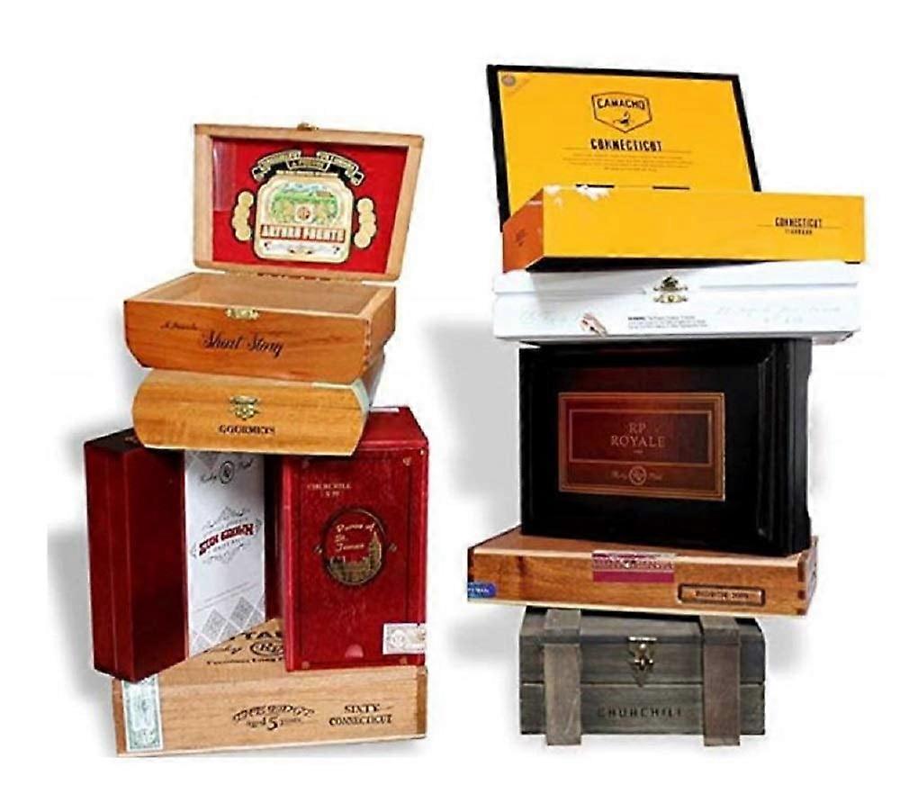 2 set- Wooden Empty Cigar Boxes Pack of 10 Empty