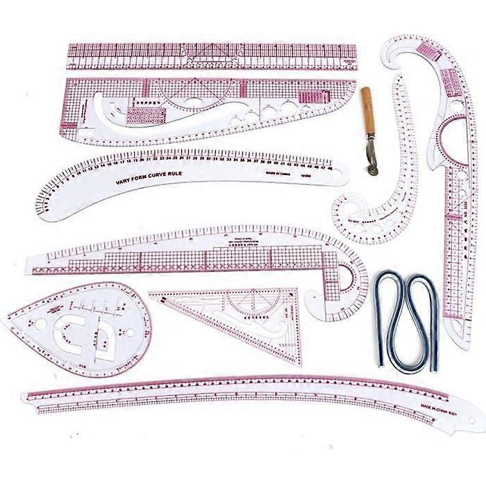 10pcs Ruler Clothing Drawing Measurement DIY