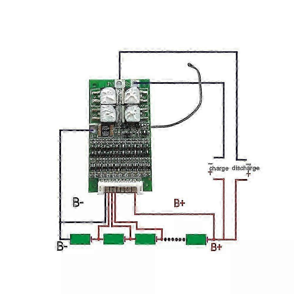 10S 36V 30A Li-Ion Battery Protection BMS PCB Board with Balance Function