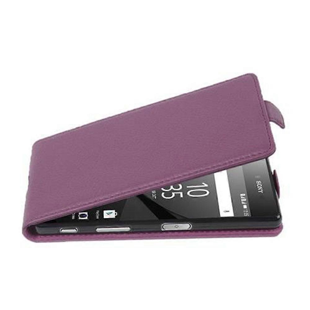 Sony Xperia Z5 Case Flip - με ανάγλυφη επιφάνεια