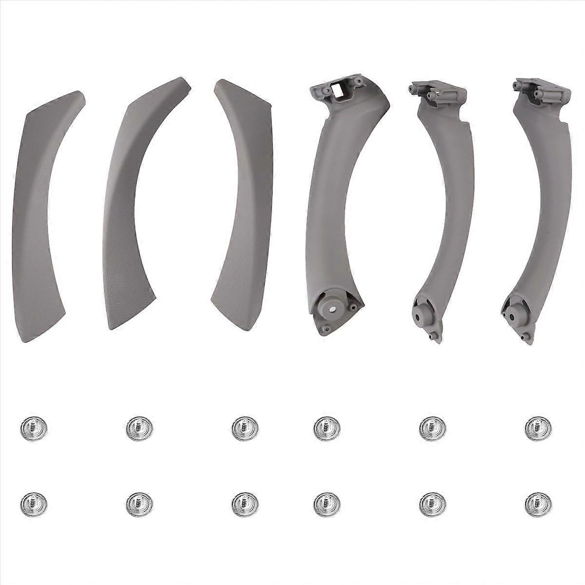 Door Pull Handle Set Replacement for 3 Series E90 E91 E92 316 318 320 325 328i 2004-2012 LHD Gray