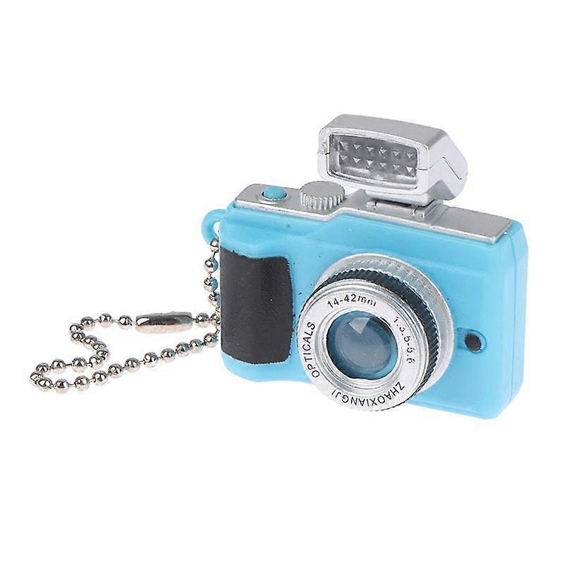 Mini Digital Camera Model 1:12 Dollhouse Camera Led Flash Keychain Decor Toy