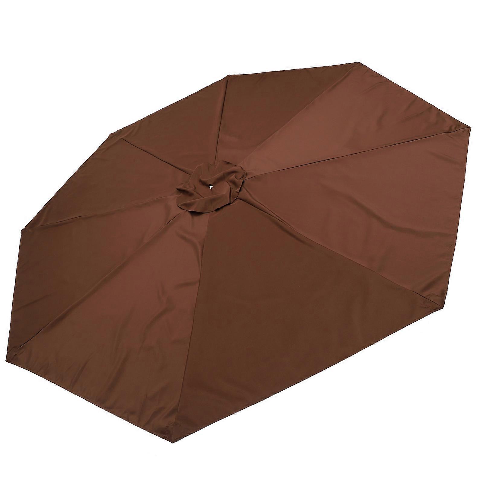Patio Umbrella Canopy Coffee Fabric for Rain-Proof Purpose