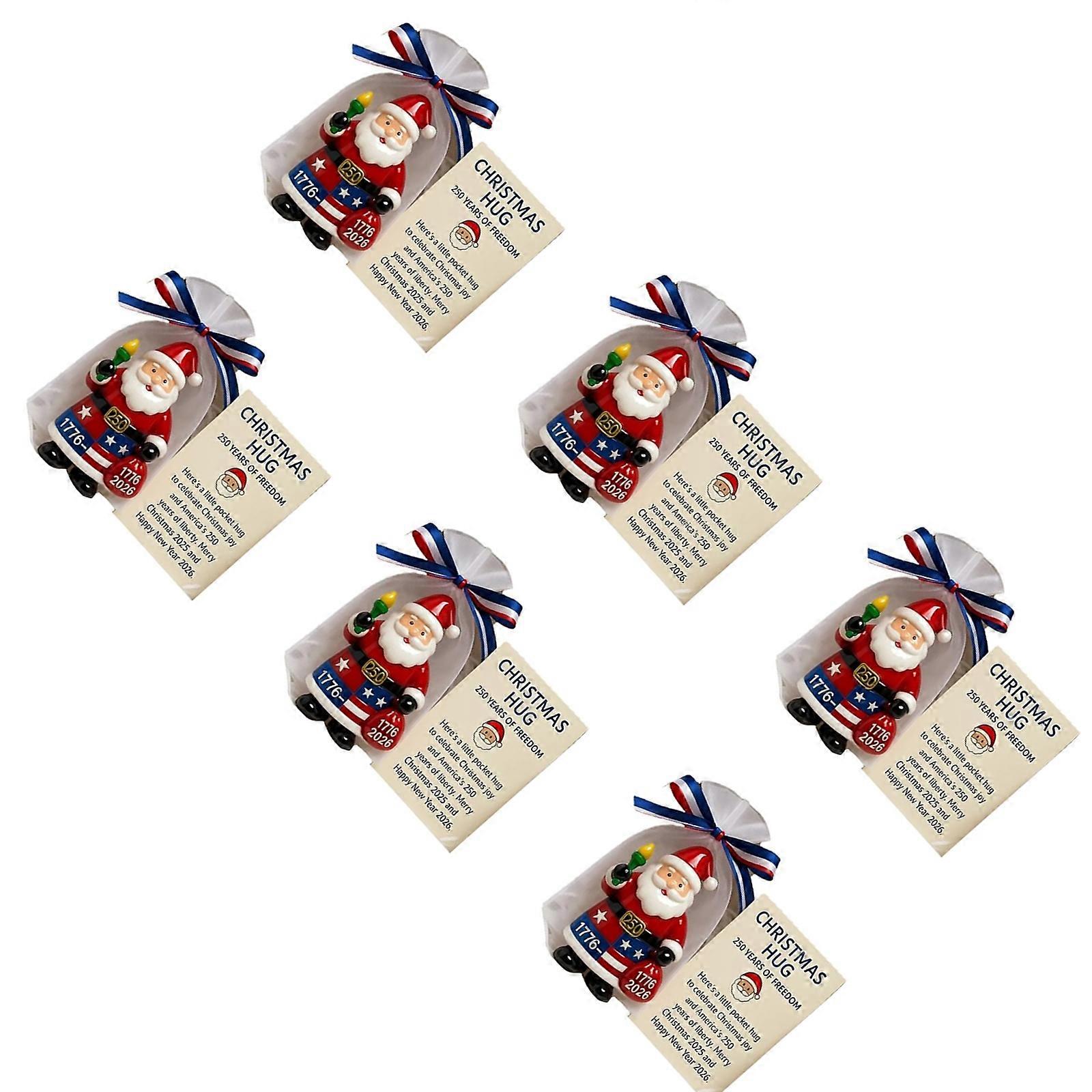 Clear Santa Embraces Pendant Efficient Christmas Decors For Window Fireplaces Mantels Display Multicolor