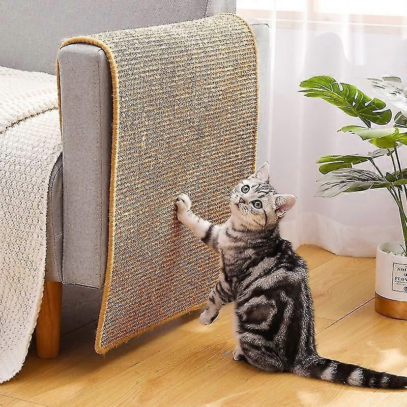 Cat Scratcher Sisal Mat Board Cat Scratch for Sharpen Nails Scraper Cats Tree Cat ToChair Table Sofa Mats(1 pcs, brown)