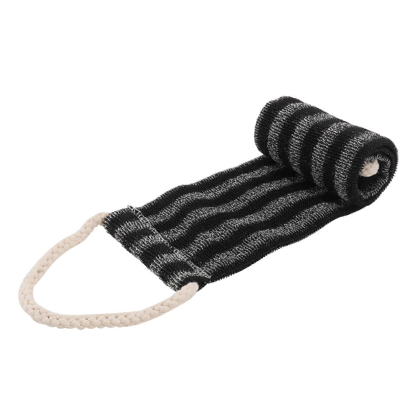 Extended Stripe Bath Towel - Durable Deep Cleansing Scrubber for Comfortable Body Cleaning of Arms, Legs, Chest, and Back