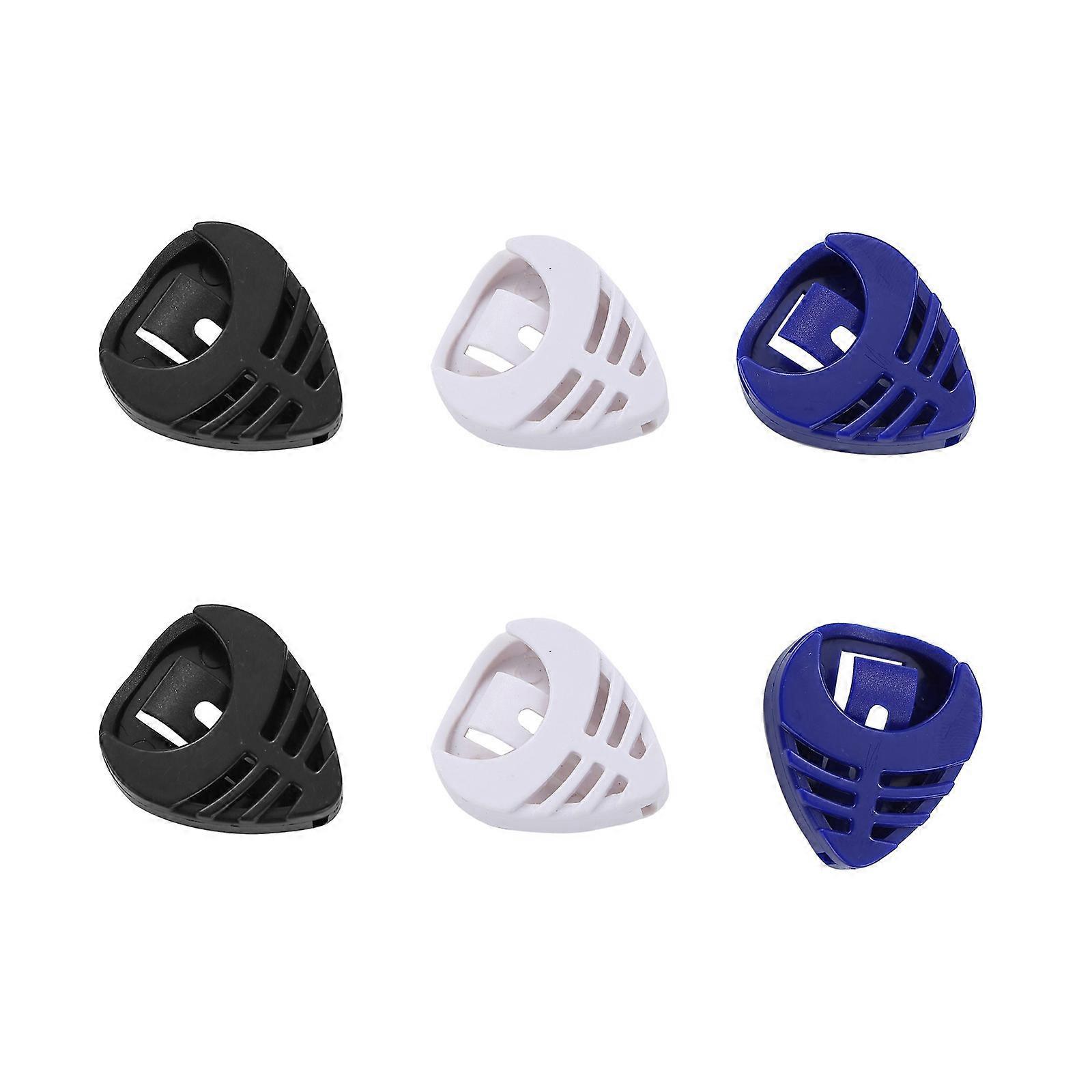 Compacts Triangles Guitar Pick Case Durability ABS Plastic Guitar Pick Holder For Easy Access Multicolor