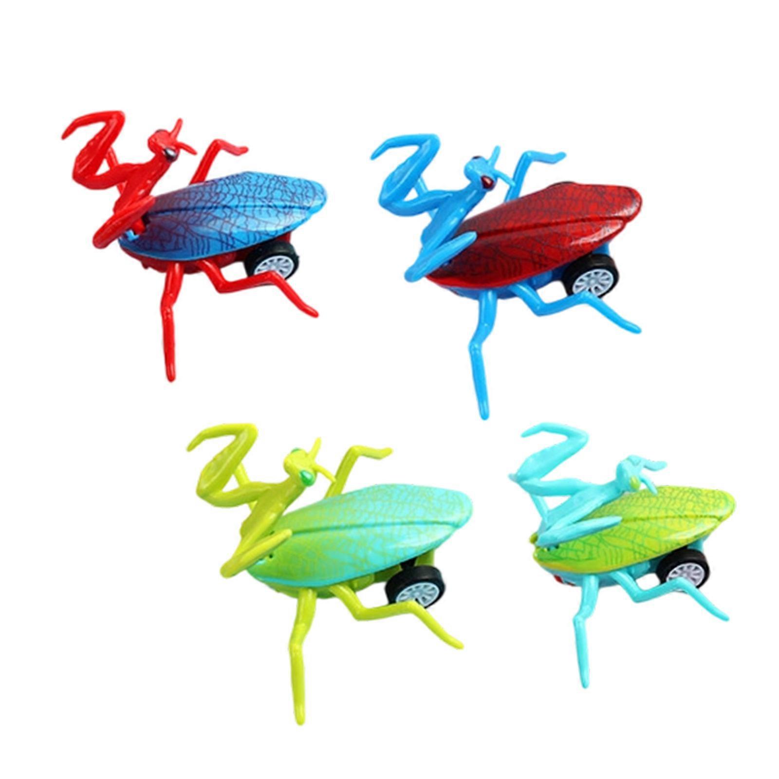 4PCS Animal Theme Friction Power Pull Back Car Toy with Colorful Design Fine Motor Skill Development Vehicle For Child Multicolor