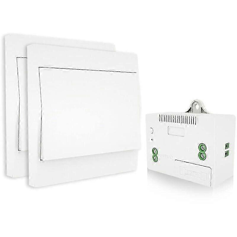 Wireless Light Switch Kit, No Wires or Batteries, 200m Outdoor Range